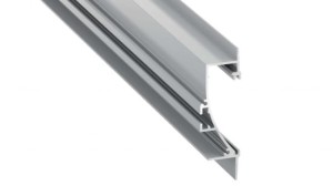 Profil LED LUMINES typ Tiano srebrny anodowany 3 m + klosz SLIM v2 PMMA mleczny 3 m