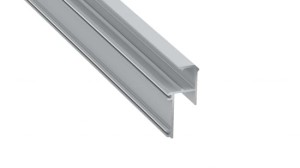 Profil LED LUMINES typ IPA12 srebrny anodowany 3 m + klosz SLIM v2 PMMA mleczny 3 m