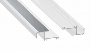 Profil LED LUMINES typ IPA12 biały lakierowany 3 m + klosz SLIM v2 PMMA mleczny 3 m