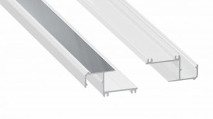 Profil LED LUMINES typ IPA16 biały lakierowany 3 m + klosz SLIM v2 PMMA mleczny 3 m