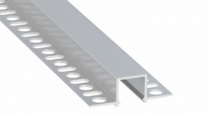 Profil LED LUMINES typ Gaudi surowy 3 m + klosz mleczny BASIC PC