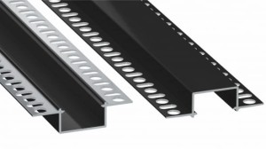 Profil LED LUMINES typ Hiro czarny lakierowany 3 m + DOUBLE PMMA mleczny 3m