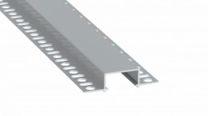 Profil LED LUMINES typ Hiro srebrny anodowany 3 m + klosz DOUBLE PMMA mleczny 3m