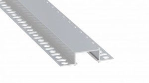 Profil LED LUMINES typ Hiro surowy 3 m + klosz DOUBLE PMMA mleczny 3m