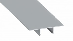 Profil LED LUMINES typ Plato srebrny anodowany 3 m + klosz DOUBLE PMMA mleczny 3 m