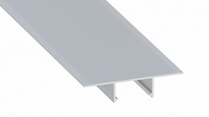 Profil LED LUMINES typ Plato surowy 3 m + klosz DOUBLE PMMA mleczny 3 m