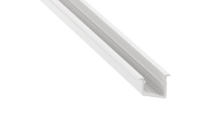 Profil LED LUMINES typ V biały lakierowany 3 m + klosz BASIC PC mleczny 3 m