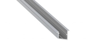Profil LED LUMINES typ V surowy 3 m + klosz BASIC PC mleczny 3 m
