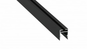 Profil LED LUMINES typ Slimo czarny lakierowany 3 m + klosz BASIC PC mleczny 3 m