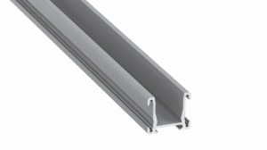 Profil LED LUMINES typ Fasso srebrny anodowany 3 m + klosz SOLID PC mleczny 3 m