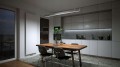 Lampa Liniowa LED Wisząca 60W 6000lm 200cm Czarna 4000K Do Biura