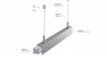 Lampa Liniowa LED Wisząca 60W 6000lm 200cm Czarna 4000K Do Biura