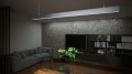 Lampa Liniowa Lampa Liniowa LED Wisząca 30W 3000lm 100cm Czarna 4000K Do Biura