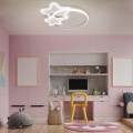 LAMPA DZIECIĘCA LED SUFIT BIAŁE GWIAZDKI 60W + PILOT DL-I05.jpg