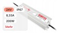 Zasilacz wodoszczelny Scharfer SCH-200-24 / IP67 / 24V / 8,33A / 200W