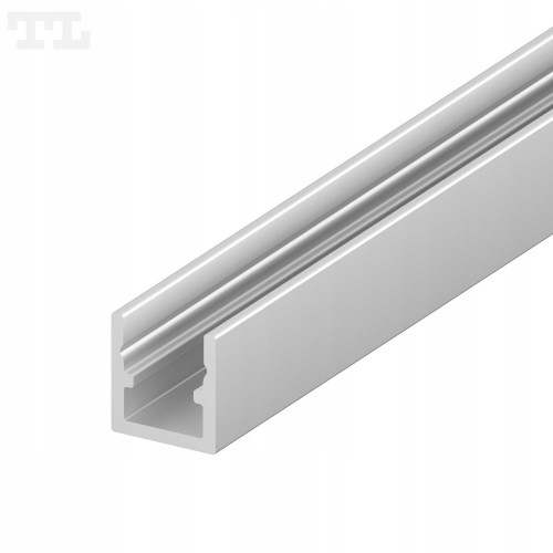 Profil LED P4-4 Linia MIKRO Srebrny 3mb + Osłona Mleczna Zestaw Komplet
