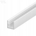 Profil LED P4-4 Linia MIKRO Biały 3mb + Osłona Mleczna Zestaw Komplet