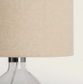 Lampa Stołowa z Tkaniny i Szkła y Cristal Marseille.PNG
