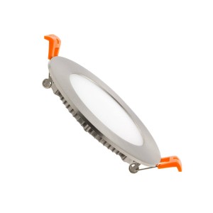 Oprawa LED Okrągła SuperSlim 6W Srebrna Średnica Wycięcia Ø 110mm 5000K