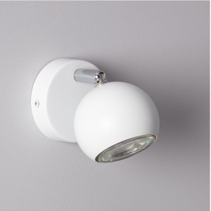 Lampa Ścienna Aluminiowa Nastawna Ates 1 Reflektor Biały