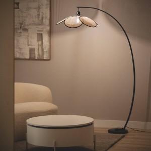 Lampa Podłogowa Ratanowa Arco Nirvana
