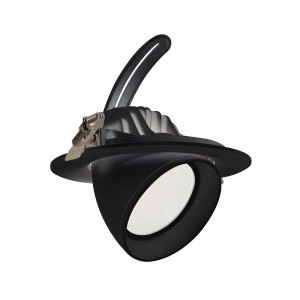 Downlight Nastawny Okrągły LED 38W Chip OSRAM 120 lm/W Czarny LIFUD No Flicker