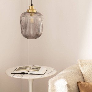 Lampa Wisząca z Metalu i Szkła Windsor