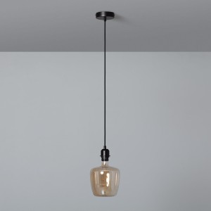 Kabel do lampy  z czarnym kablem tekstylnym Naomie