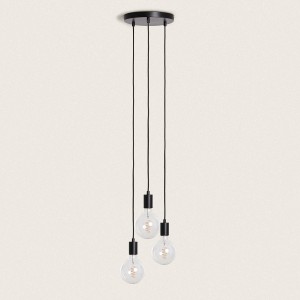 Lampa Wisząca 3 pkt. z Metalu Cascade
