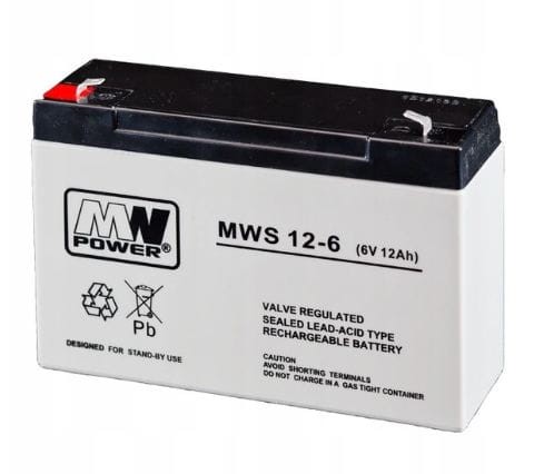 MWS 12-6 Akumulator AGM 6V 12Ah Gwarancja 2 lata