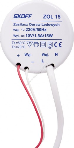ZASILACZ LED DO OPRAW TANGO RUEDA SKOFF ZOL 15 W