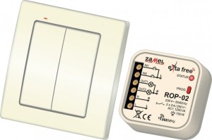 Zestaw bezprzewodowy - oświetlenie, 2-kanałowy RZB-04 (RNK-04 + ROP-02)