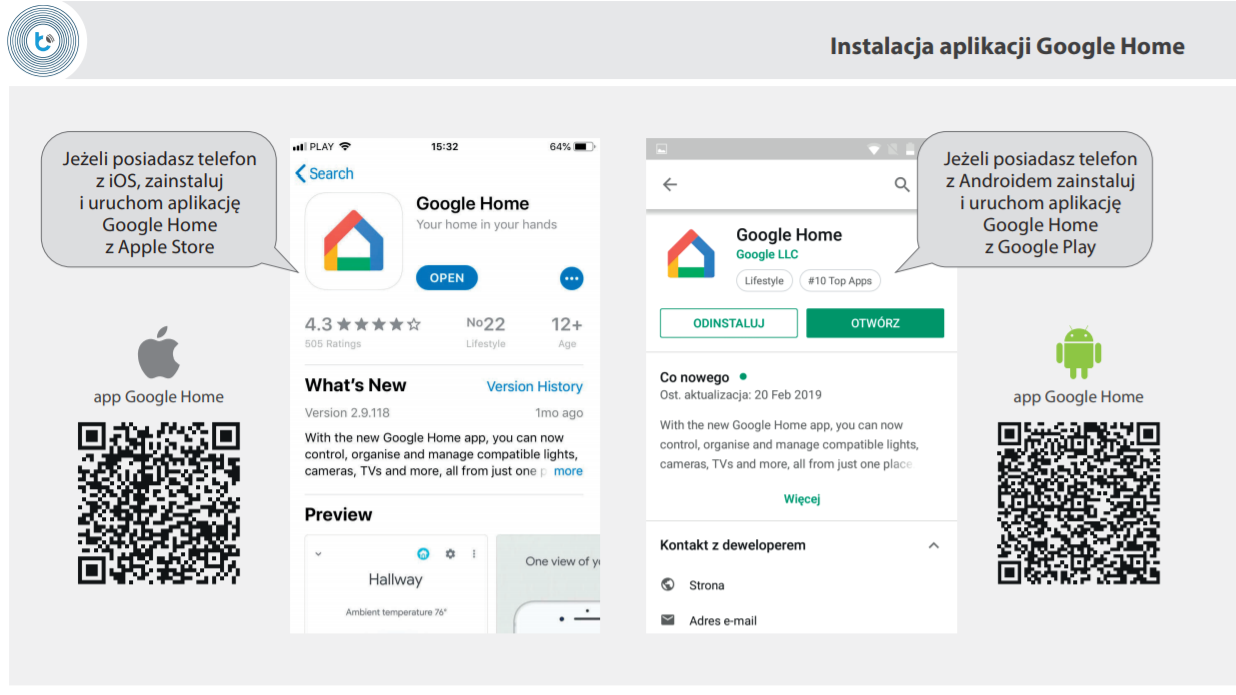 instalacja google home blebox krok 1