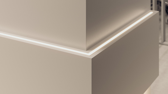 Zestaw TEKKNI SELDE srebrny, klosz mrożony 3 m