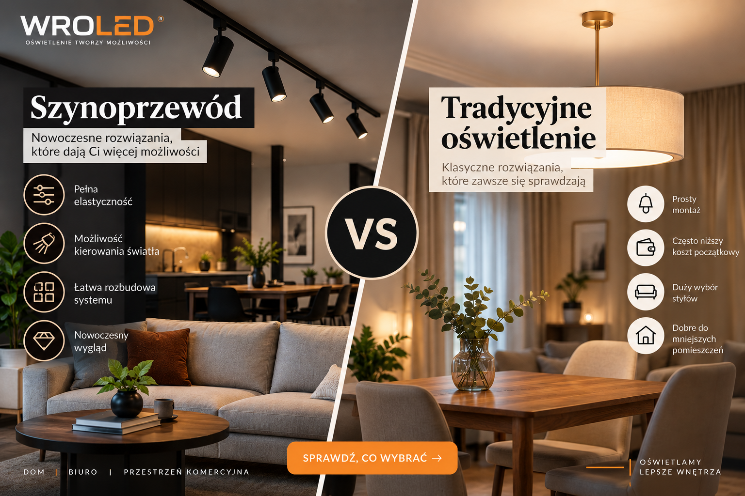Szynoprzewód czy tradycyjne oświetlenie – co wybrać?